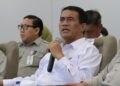 Mentan Amran saat memberikan arahan pada 'Apel Nasional Penyuluh Pertanian' secara daring, Kamis (20/11/25).